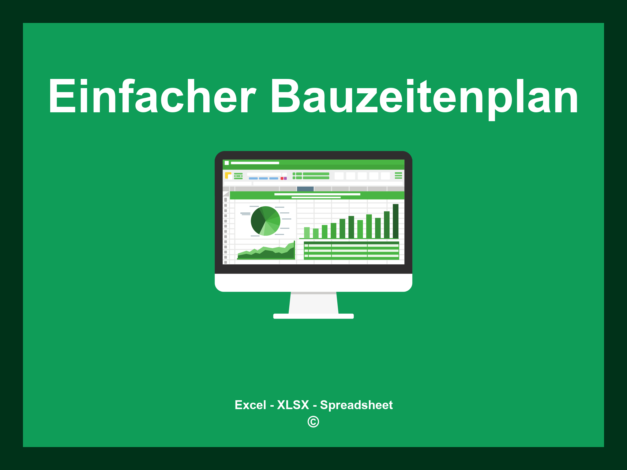 Einfacher Bauzeitenplan Excel