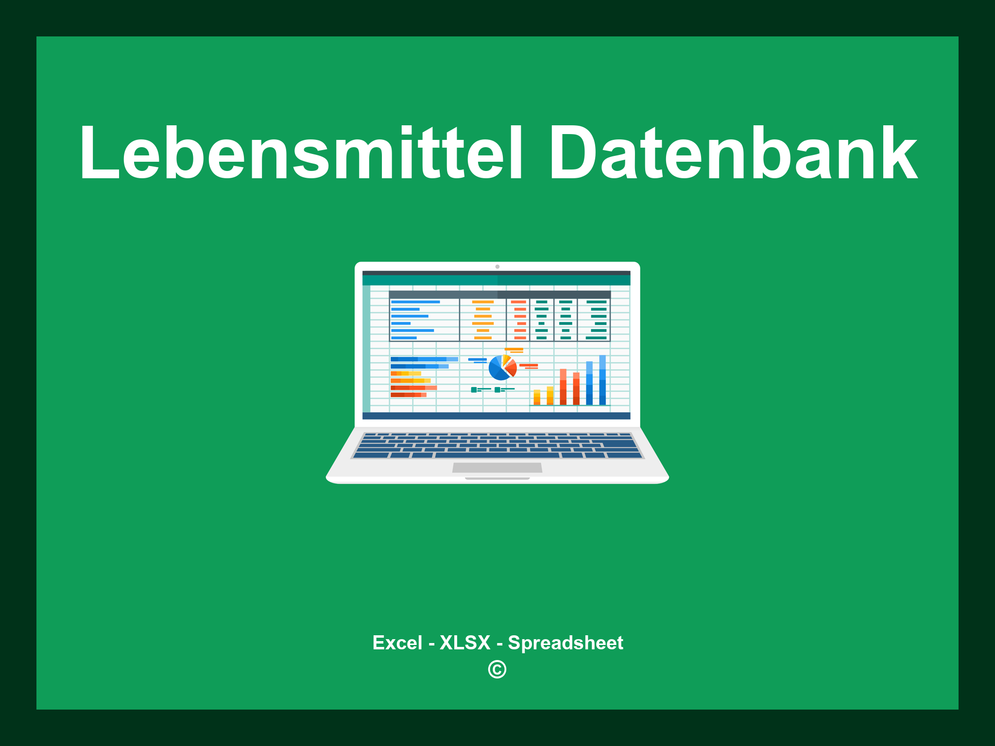 Lebensmittel Datenbank Excel