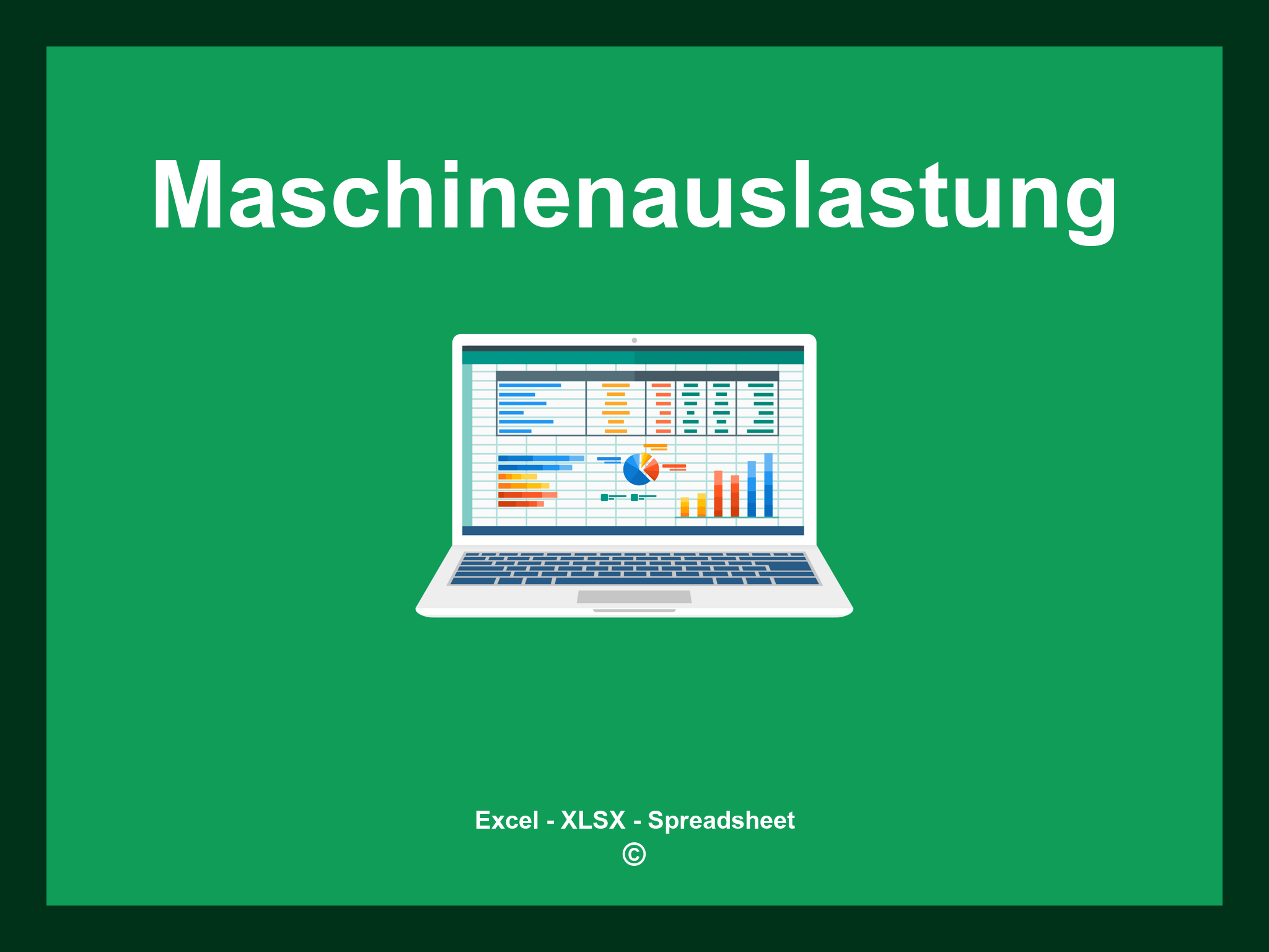Maschinenauslastung Excel Vorlage